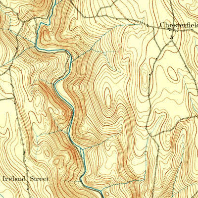 United States Geological Survey Chesterfield, MA (1893, 62500-Scale) digital map