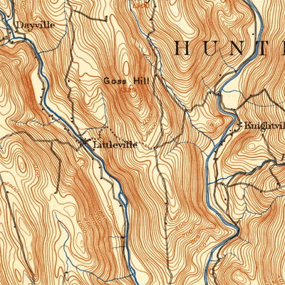 United States Geological Survey Chesterfield, MA (1895, 62500-Scale) digital map