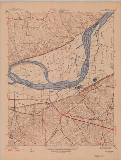 United States Geological Survey Chesterfield, MO (1947, 24000-Scale) digital map