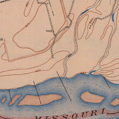 United States Geological Survey Chesterfield, MO (1947, 24000-Scale) digital map