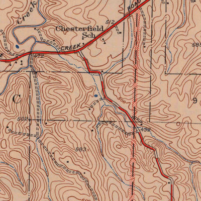 United States Geological Survey Chesterfield, MO (1947, 24000-Scale) digital map