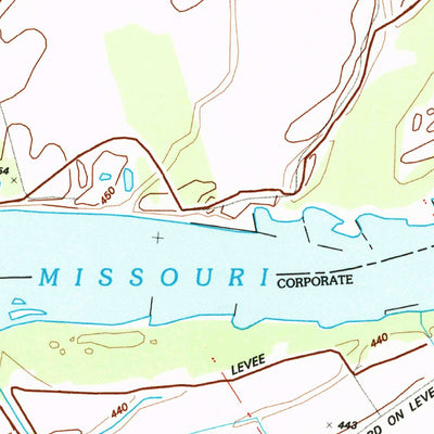 United States Geological Survey Chesterfield, MO (1994, 24000-Scale) digital map