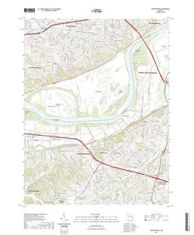 United States Geological Survey Chesterfield, MO (2021, 24000-Scale) digital map