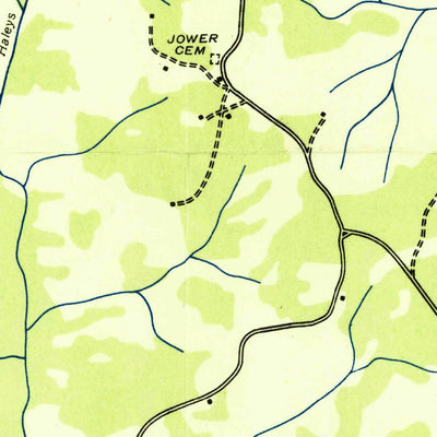 United States Geological Survey Chesterfield, TN (1936, 24000-Scale) digital map