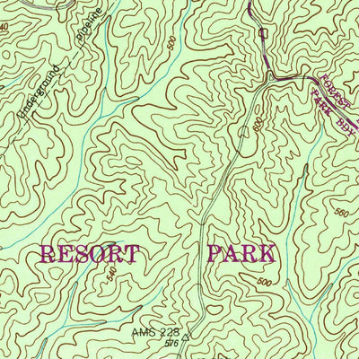 United States Geological Survey Chesterfield, TN (1950, 24000-Scale) digital map