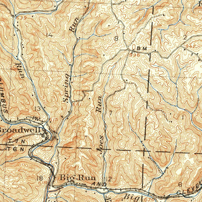 United States Geological Survey Chesterhill, OH (1904, 62500-Scale) digital map