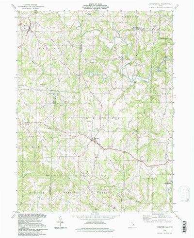 United States Geological Survey Chesterhill, OH (1994, 24000-Scale) digital map