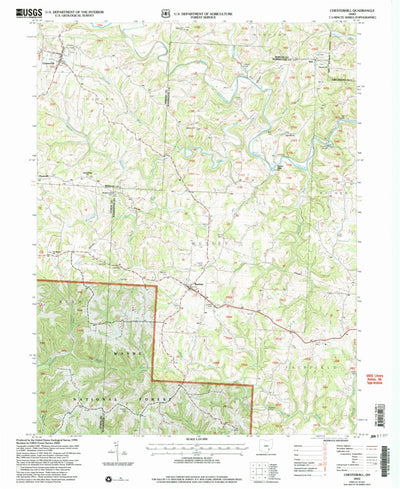 United States Geological Survey Chesterhill, OH (2002, 24000-Scale) digital map