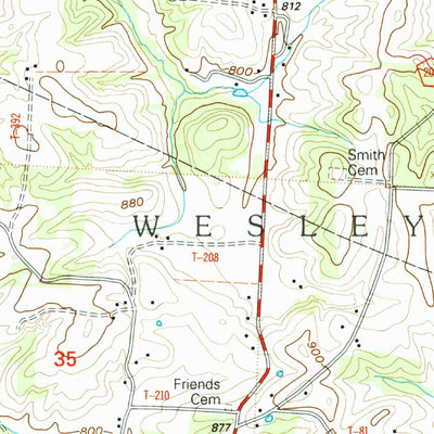 United States Geological Survey Chesterhill, OH (2002, 24000-Scale) digital map