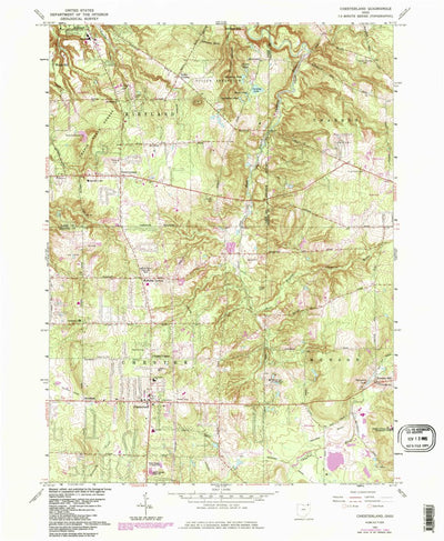 United States Geological Survey Chesterland, OH (1963, 24000-Scale) digital map