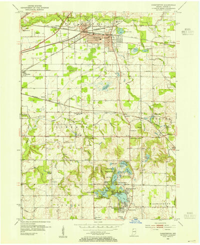 United States Geological Survey Chesterton, IN (1953, 24000-Scale) digital map