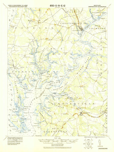 United States Geological Survey Chestertown, MD (1920, 62500-Scale) digital map