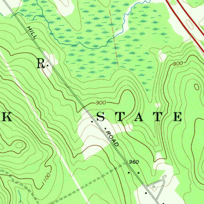 United States Geological Survey Chestertown, NY (1968, 24000-Scale) digital map