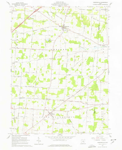 United States Geological Survey Chesterville, OH (1961, 24000-Scale) digital map