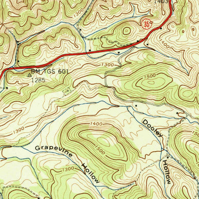 United States Geological Survey Chestnut Hill, TN (1940, 24000-Scale) digital map