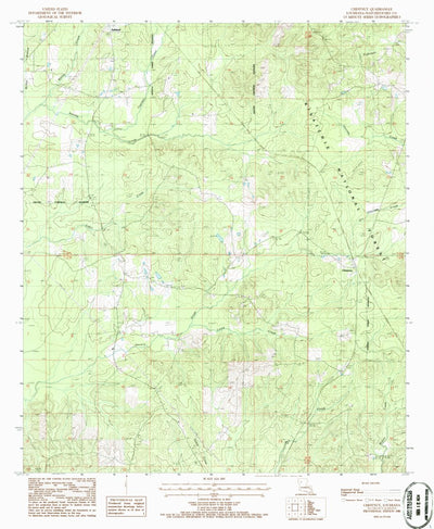 United States Geological Survey Chestnut, LA (1986, 24000-Scale) digital map