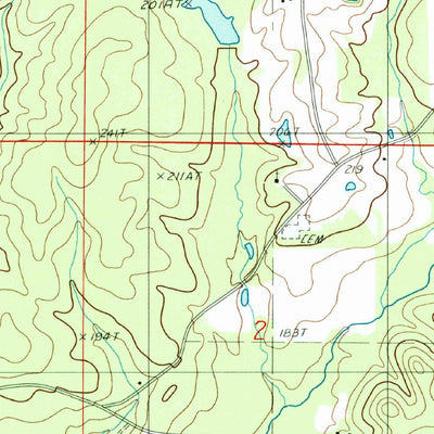 United States Geological Survey Chestnut, LA (1986, 24000-Scale) digital map