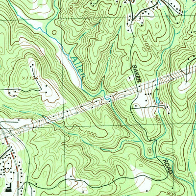 United States Geological Survey Chestnut Mountain, GA (1992, 24000-Scale) digital map