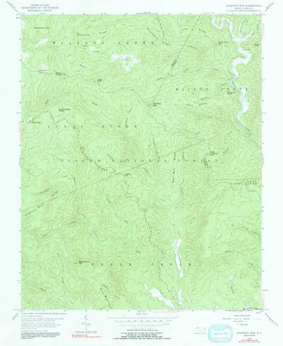 United States Geological Survey Chestnut Mountain, NC (1956, 24000-Scale) digital map