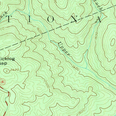 United States Geological Survey Chestnut Mountain, NC (1956, 24000-Scale) digital map