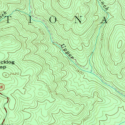 United States Geological Survey Chestnut Mountain, NC (1993, 24000-Scale) digital map
