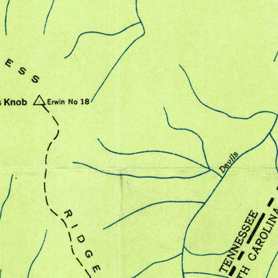 United States Geological Survey Chestoa, TN-NC (1935, 24000-Scale) digital map