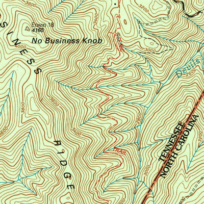 United States Geological Survey Chestoa, TN-NC (2003, 24000-Scale) digital map