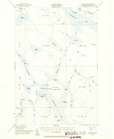 United States Geological Survey Chesuncook, ME (1954, 62500-Scale) digital map
