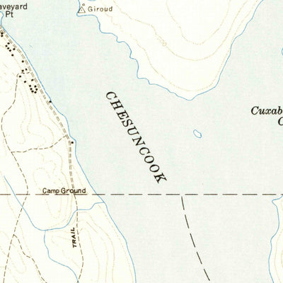 United States Geological Survey Chesuncook, ME (1954, 62500-Scale) digital map