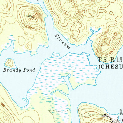 United States Geological Survey Chesuncook, ME (1958, 62500-Scale) digital map