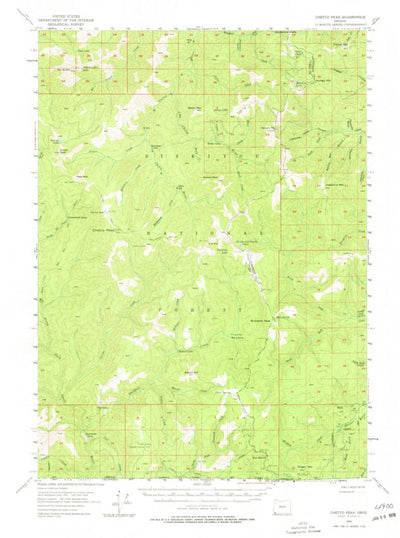 United States Geological Survey Chetco Peak, OR (1954, 62500-Scale) digital map