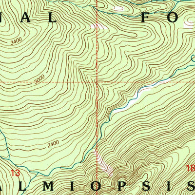 United States Geological Survey Chetco Peak, OR (1998, 24000-Scale) digital map