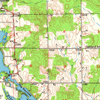 United States Geological Survey Chetek, WI (1951, 62500-Scale) digital map