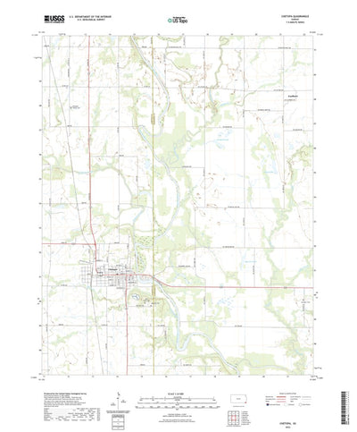 United States Geological Survey Chetopa, KS (2022, 24000-Scale) digital map