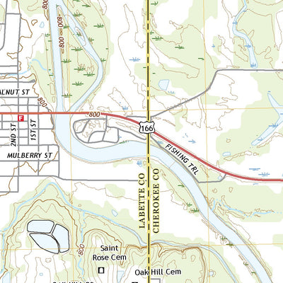 United States Geological Survey Chetopa, KS (2022, 24000-Scale) digital map