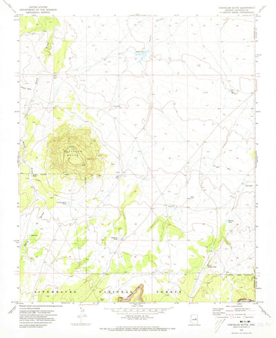 United States Geological Survey Chevelon Butte, AZ (1970, 24000-Scale) digital map