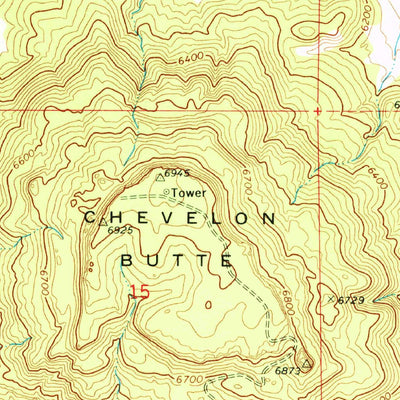 United States Geological Survey Chevelon Butte, AZ (1970, 24000-Scale) digital map
