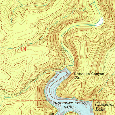 United States Geological Survey Chevelon Crossing, AZ (1965, 24000-Scale) digital map
