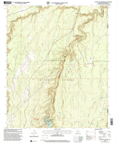 United States Geological Survey Chevelon Crossing, AZ (1998, 24000-Scale) digital map