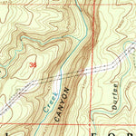 United States Geological Survey Chevelon Crossing, AZ (1998, 24000-Scale) digital map