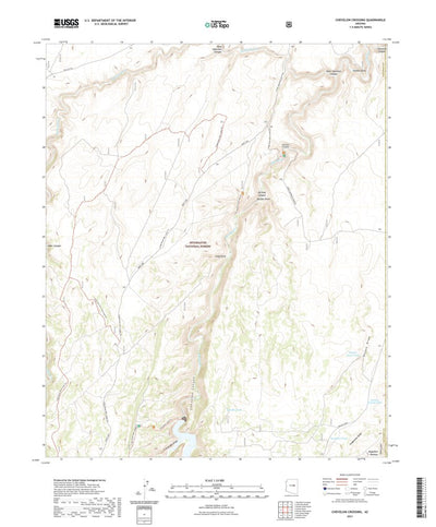United States Geological Survey Chevelon Crossing, AZ (2021, 24000-Scale) digital map