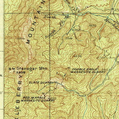 United States Geological Survey Chewelah, WA (1930, 125000-Scale) digital map