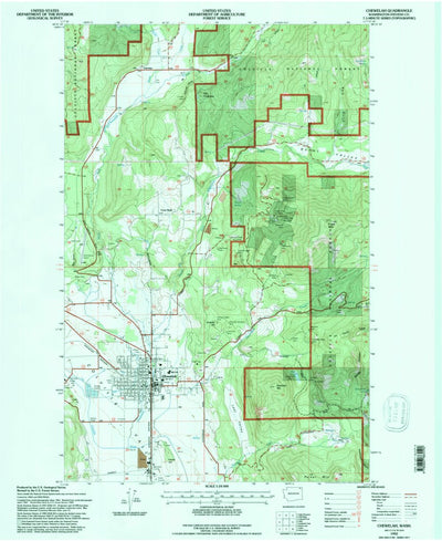 United States Geological Survey Chewelah, WA (1992, 24000-Scale) digital map