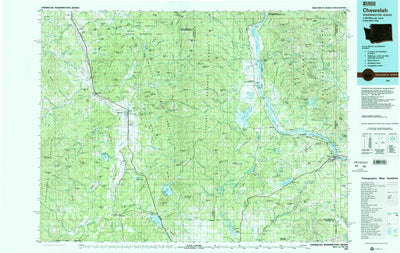United States Geological Survey Chewelah, WA-ID (1984, 100000-Scale) digital map