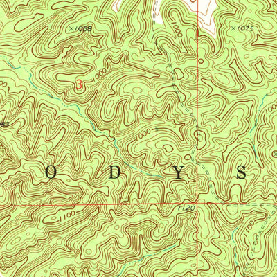 United States Geological Survey Chewey, OK (1972, 24000-Scale) digital map