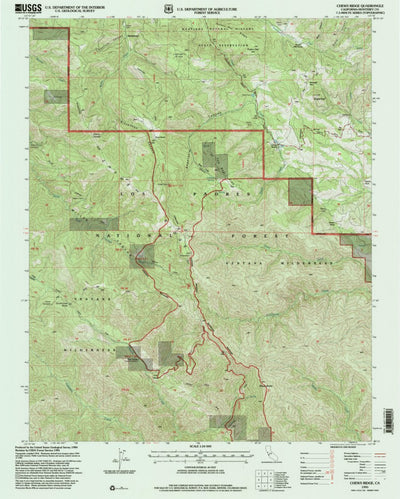 United States Geological Survey Chews Ridge, CA (1995, 24000-Scale) digital map