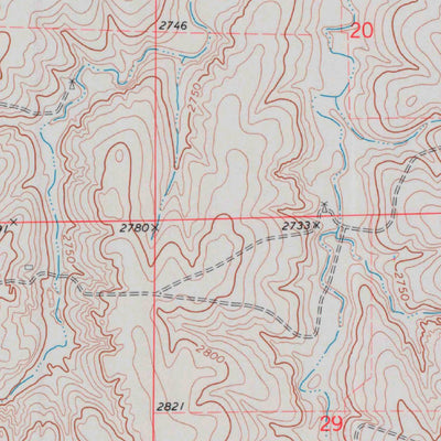 United States Geological Survey Cheyenne Creek, KS (1974, 24000-Scale) digital map