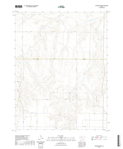 United States Geological Survey Cheyenne Creek, KS (2022, 24000-Scale) digital map