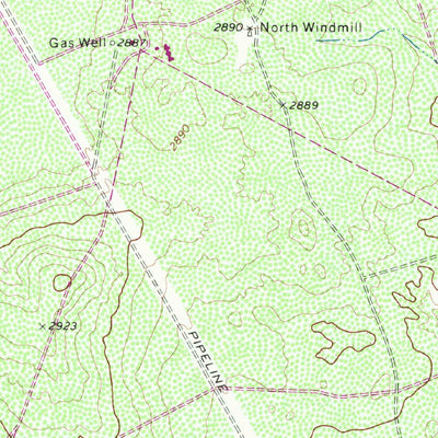 United States Geological Survey Cheyenne Draw SE, TX (1970, 24000-Scale) digital map
