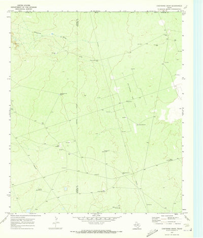 United States Geological Survey Cheyenne Draw, TX (1970, 24000-Scale) digital map